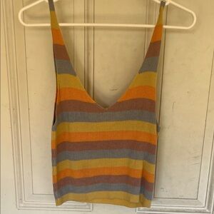 RVCA Multicolor Striped Tank Top
